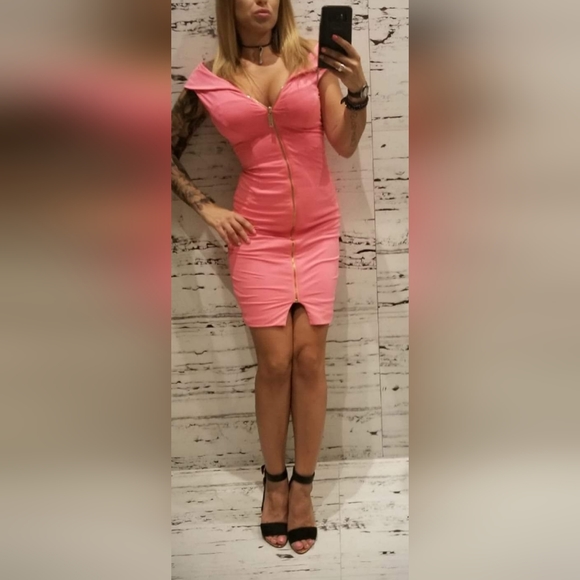 Ted Baker Neon Pink Amazing Dress - Picture 1 of 4